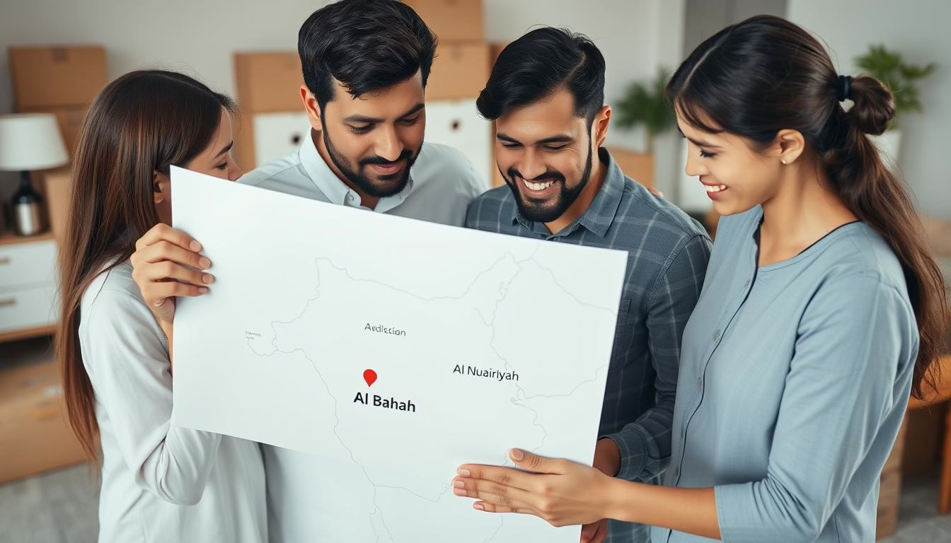 تخطيط نقل عفش من الباحة إلى النعيرية