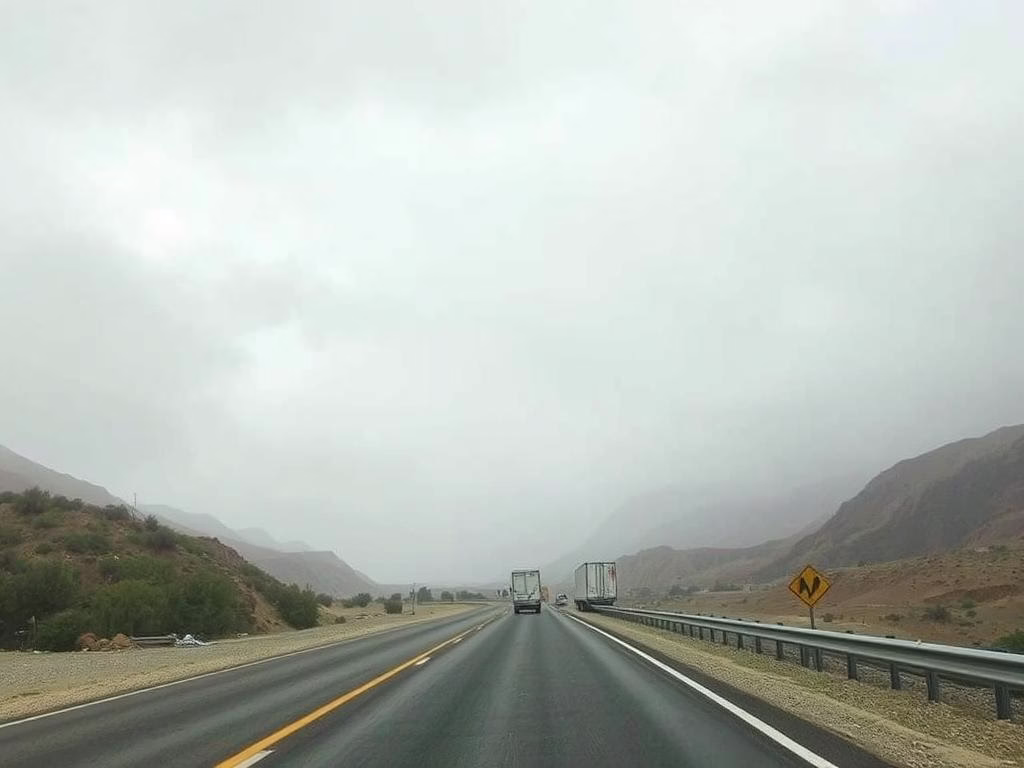 تقلبات الطقس في الطريق بين الطائف والباحة تقلبات الطقس في الطريق بين الطائف والباحة