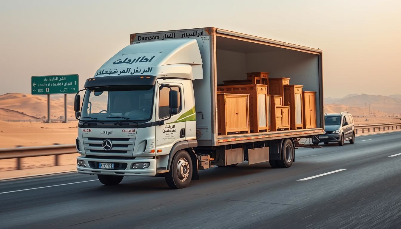شاحنة نقل عفش من الدمام إلى المدينة المنورة