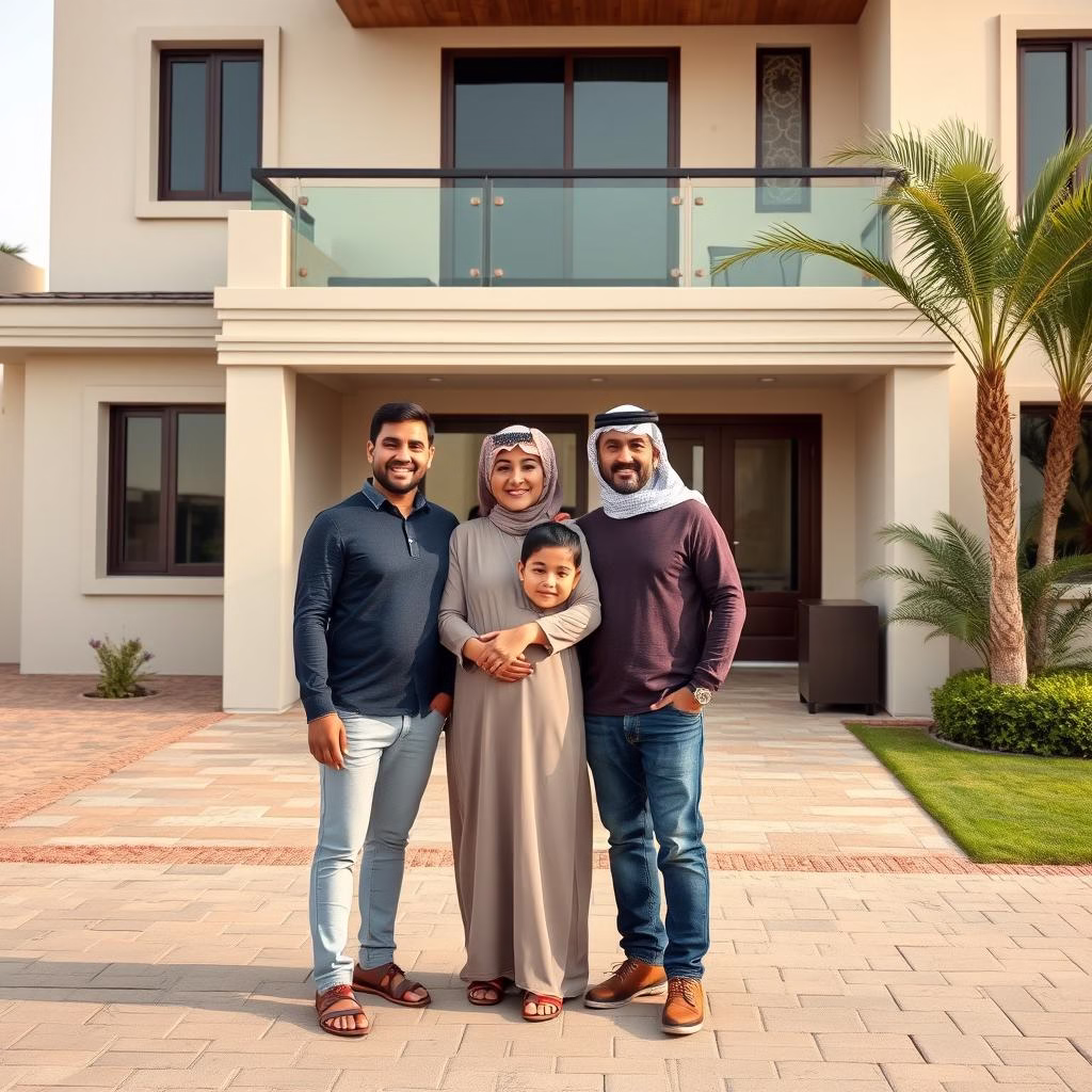 عائلة سعيدة بعد الانتهاء من نقل أثاثهم من الطائف إلى الباحة عائلة سعيدة بعد الانتهاء من نقل أثاثهم من الطائف إلى الباحة