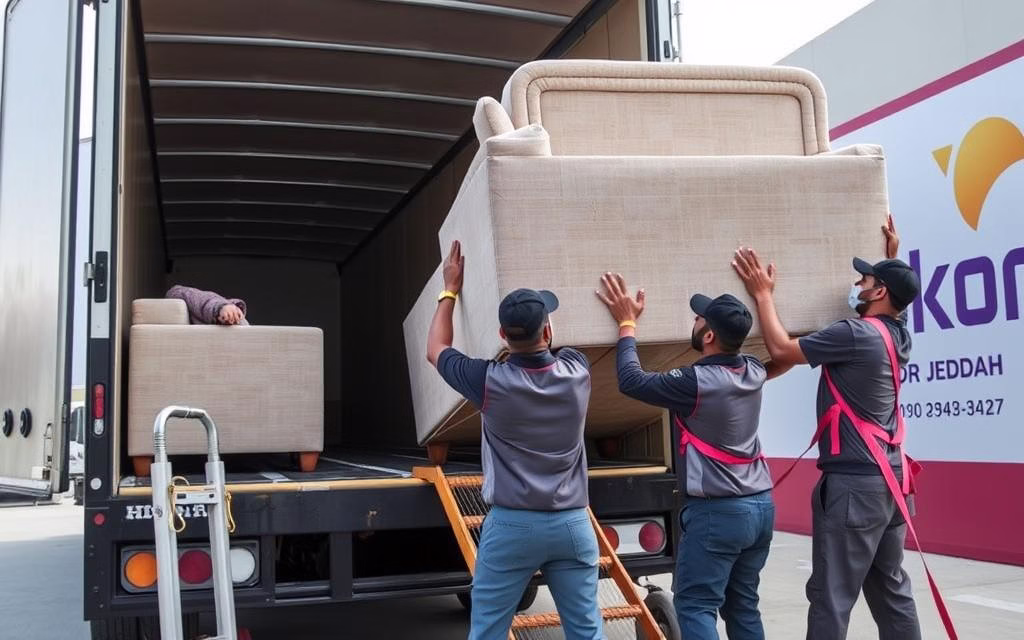 عملية تحميل أثاث في شاحنة نقل عفش من الدمام إلى جازان عملية تحميل أثاث في شاحنة نقل عفش من الدمام إلى جازان