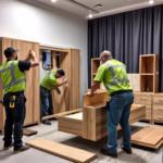 فريق محترف يقوم بفك وتركيب الأثاث بمهارة عالية نقل عفش من الطائف إلى بيشة: خدمة متكاملة بأيدي محترفين