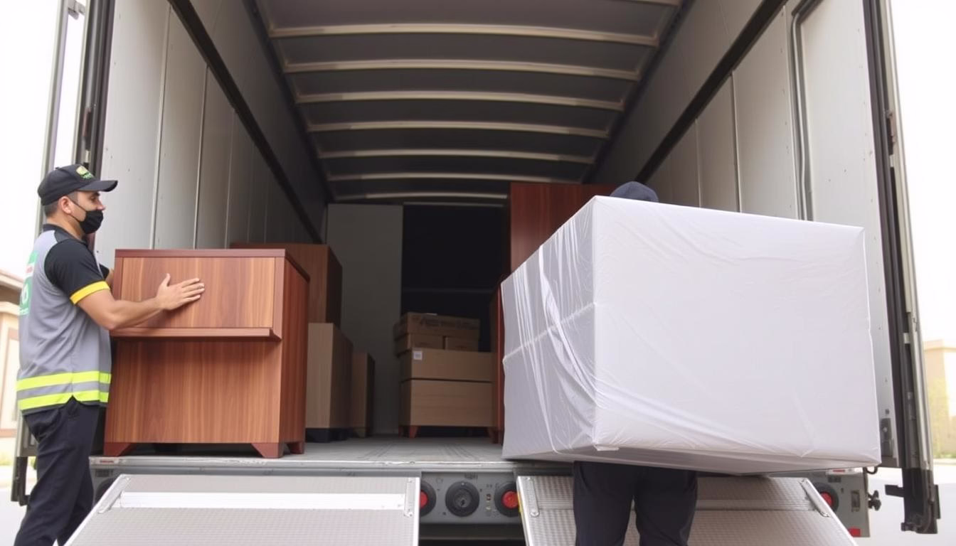 نقل عفش من الخبر إلى الطائف بواسطة فريق محترف