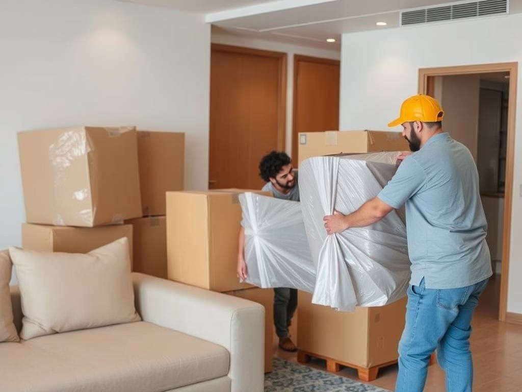 خدمات نقل عفش جدة - فريق صقور جدة أثناء تغليف الأثاث خدمات نقل عفش جدة - فريق صقور جدة أثناء تغليف الأثاث