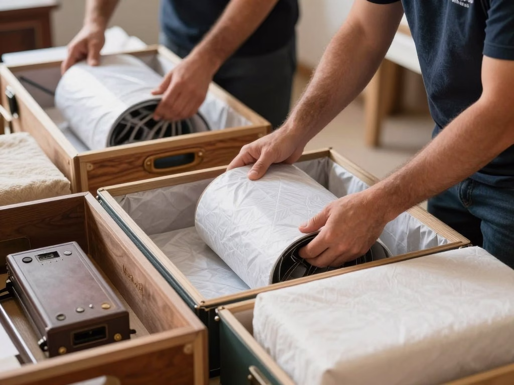 تغليف خاص للقطع الثمينة من قبل شركة نقل عفش من الدمام إلى سكاكا تغليف خاص للقطع الثمينة من قبل شركة نقل عفش من الدمام إلى سكاكا