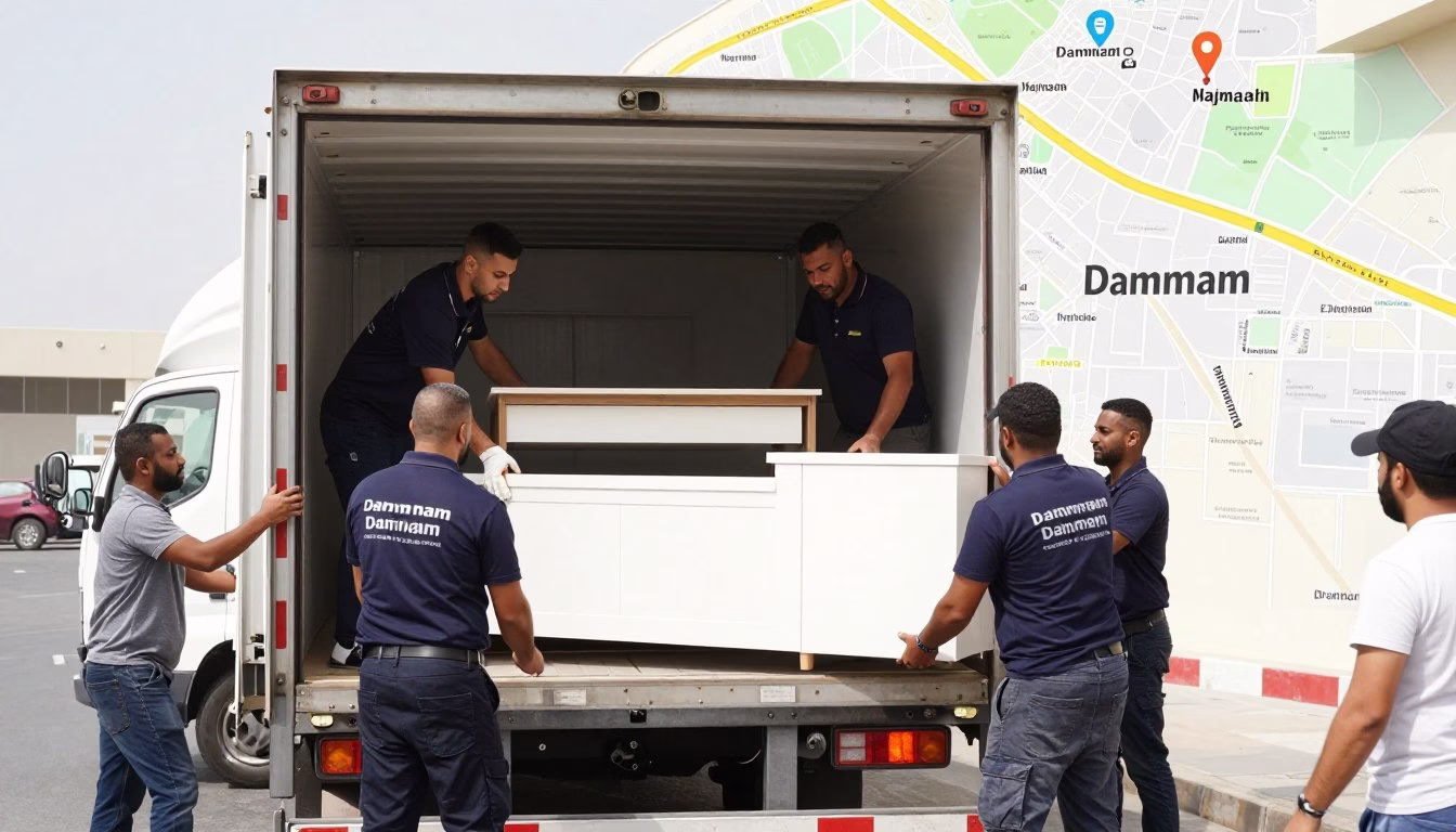 خدمات نقل العفش من الدمام إلى المجمعة مع صقور جدة