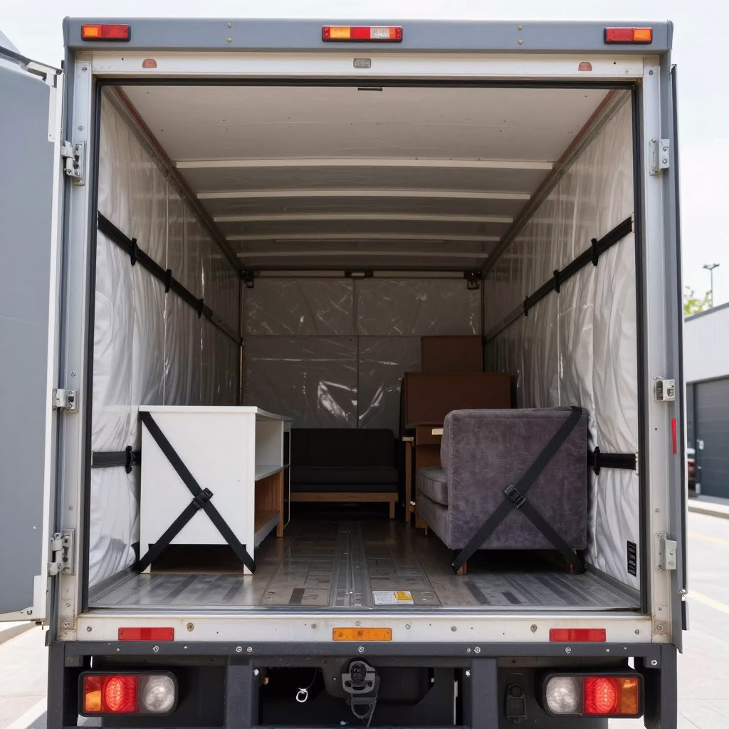 سيارة نقل عفش مجهزة تابعة لشركة نقل عفش من الدمام إلى القطيف سيارة نقل عفش مجهزة تابعة لشركة نقل عفش من الدمام إلى القطيف