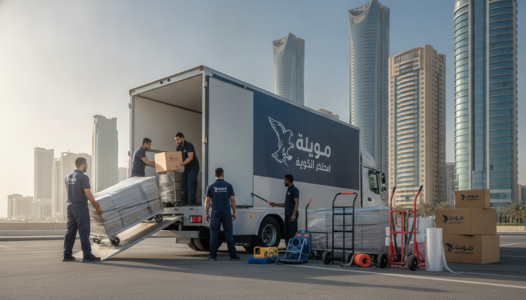 أدوات ومعدات النقل الحديثة لدى شركة صقور جدة