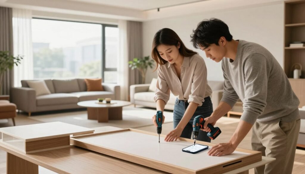 التقنيات الحديثة المستخدمة في فك وتركيب الأثاث