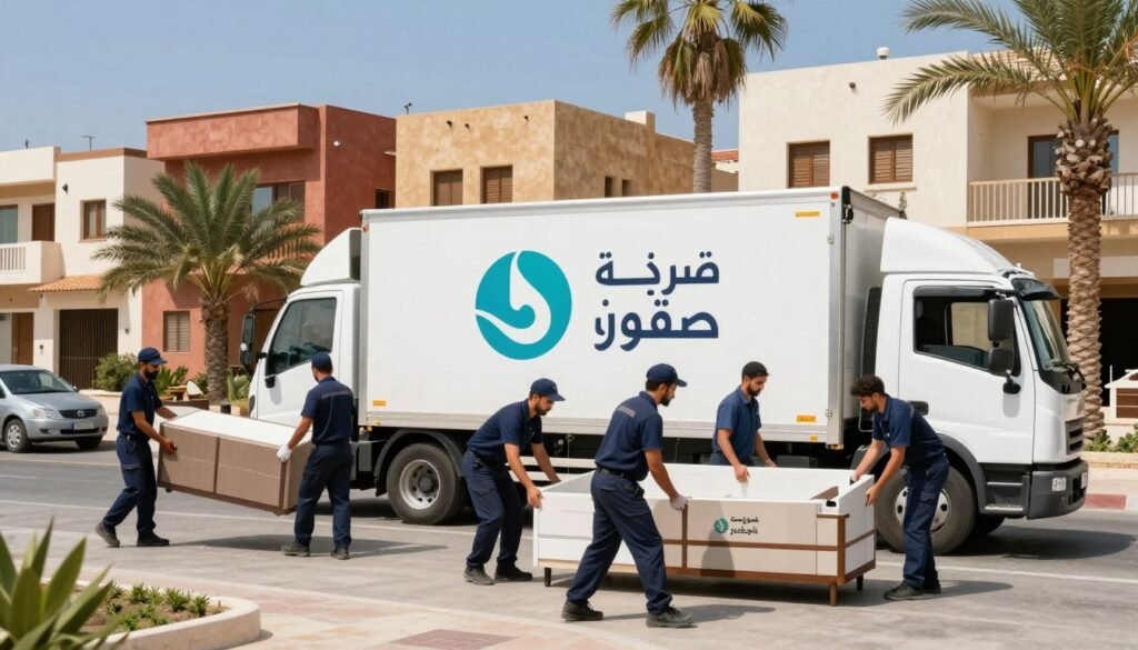شركة نقل أثاث حي الروضة | شركة صقور جدة | 📞 0560329696