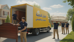 شركة نقل أثاث حي الياسمين | شركة صقور جدة | 📞 0560329696