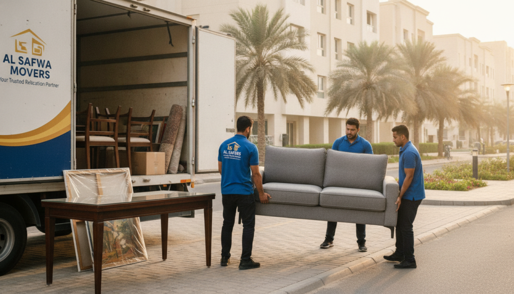 شركة نقل أثاث حي ضاحية الملك فهد | شركة صقور جدة | 📞 0560329696