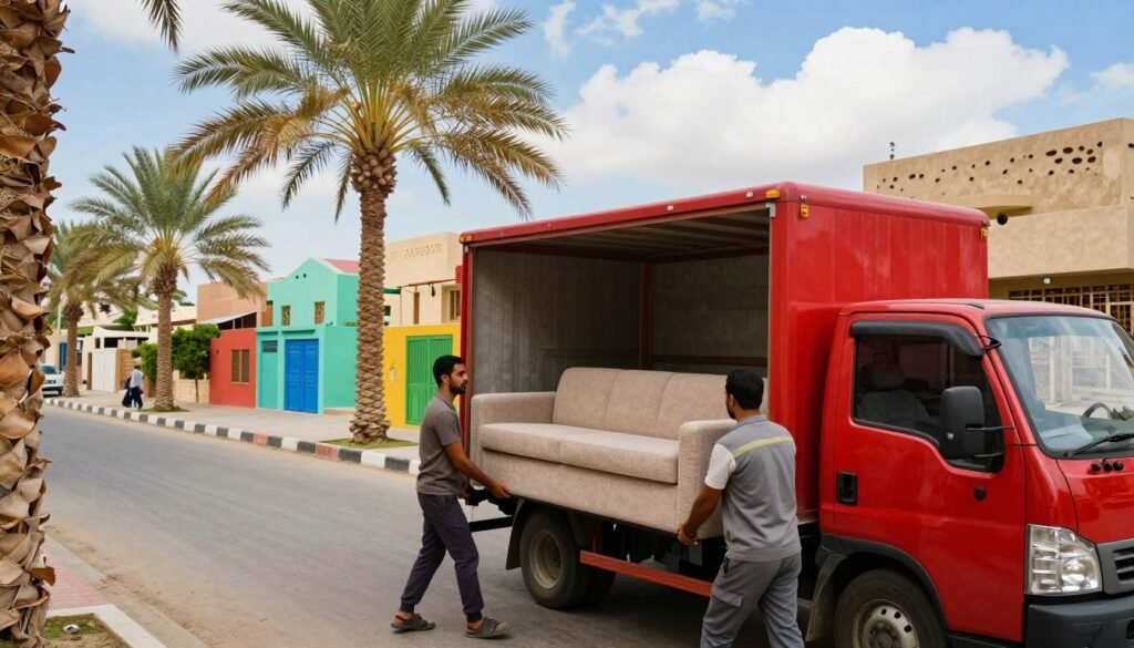 نقل الأثاث في أحد رفيدة