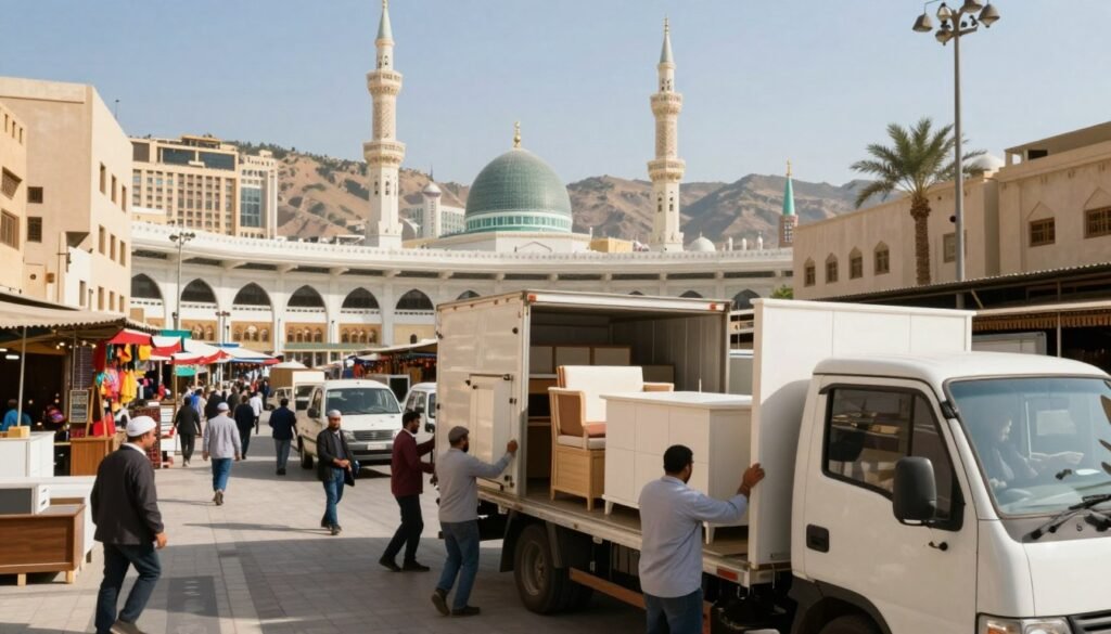 نقل الأثاث في مكة المكرمة والمدينة المنورة