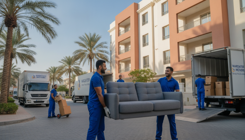 نقل العفش في حي الوردتين